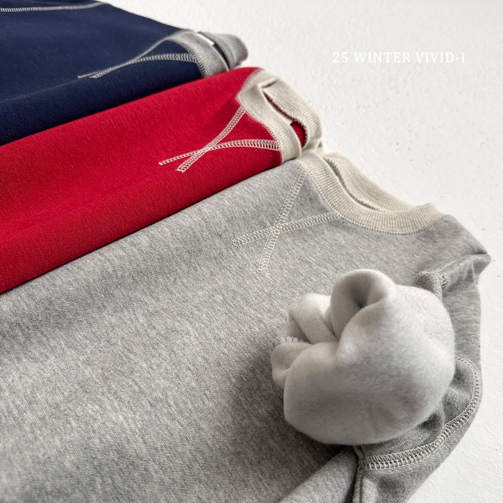 vivid56｜(78cm-125cm) 撞色休閒上衣