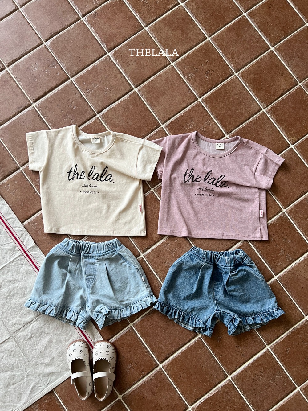 thelala17｜ (70-115) 荷葉邊牛仔短褲