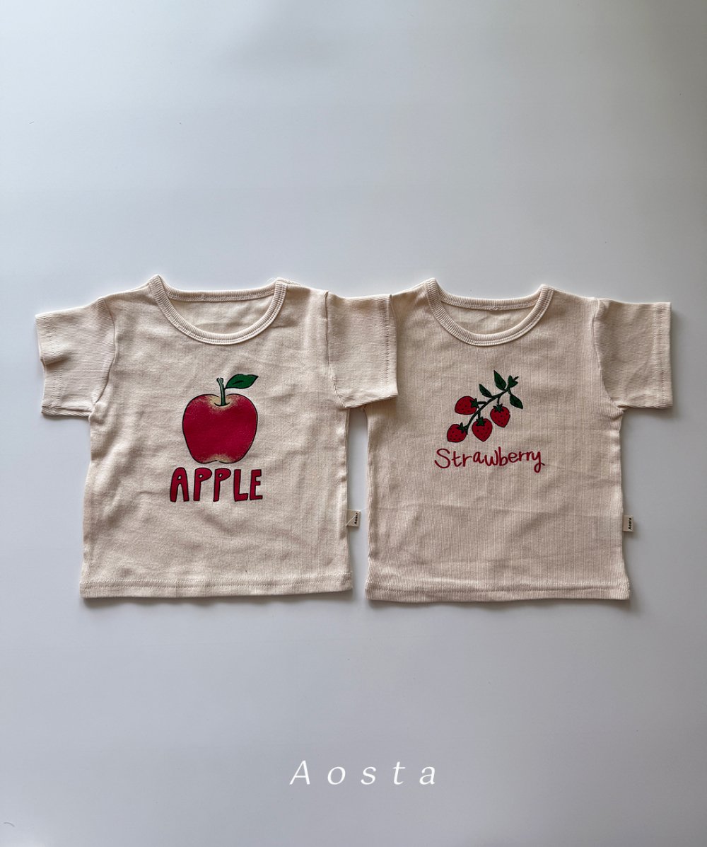 AOSTA41｜(6m-5y) 2款甜美水果插圖上衣
