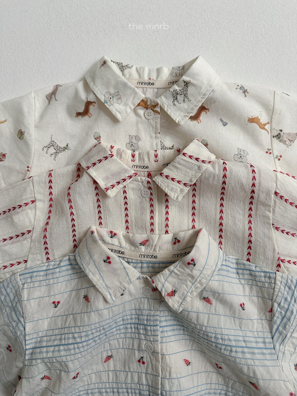 MiniRobe20｜(70-110) 印花口袋襯衫