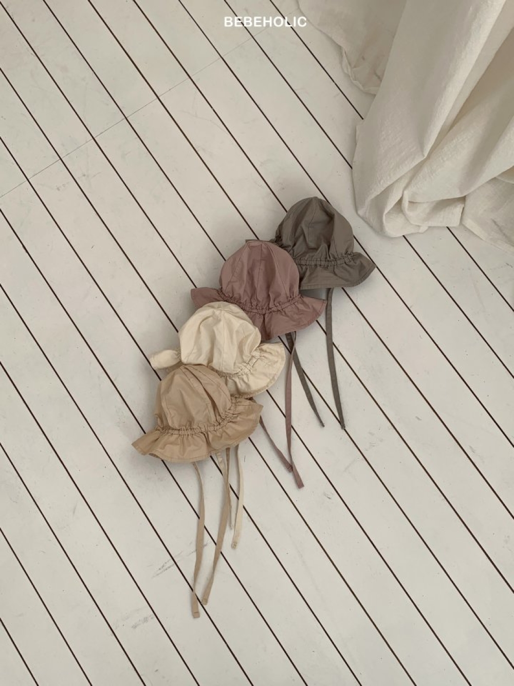 Bebe holic02｜(3m-18m) 漁夫綁帶帽