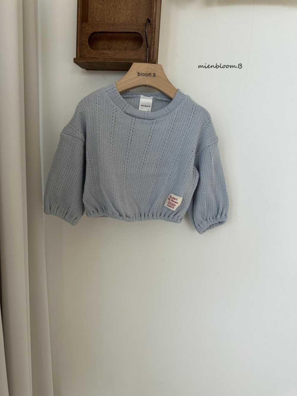 Bloom.b24｜(0m-7y) 針織縮口上衣