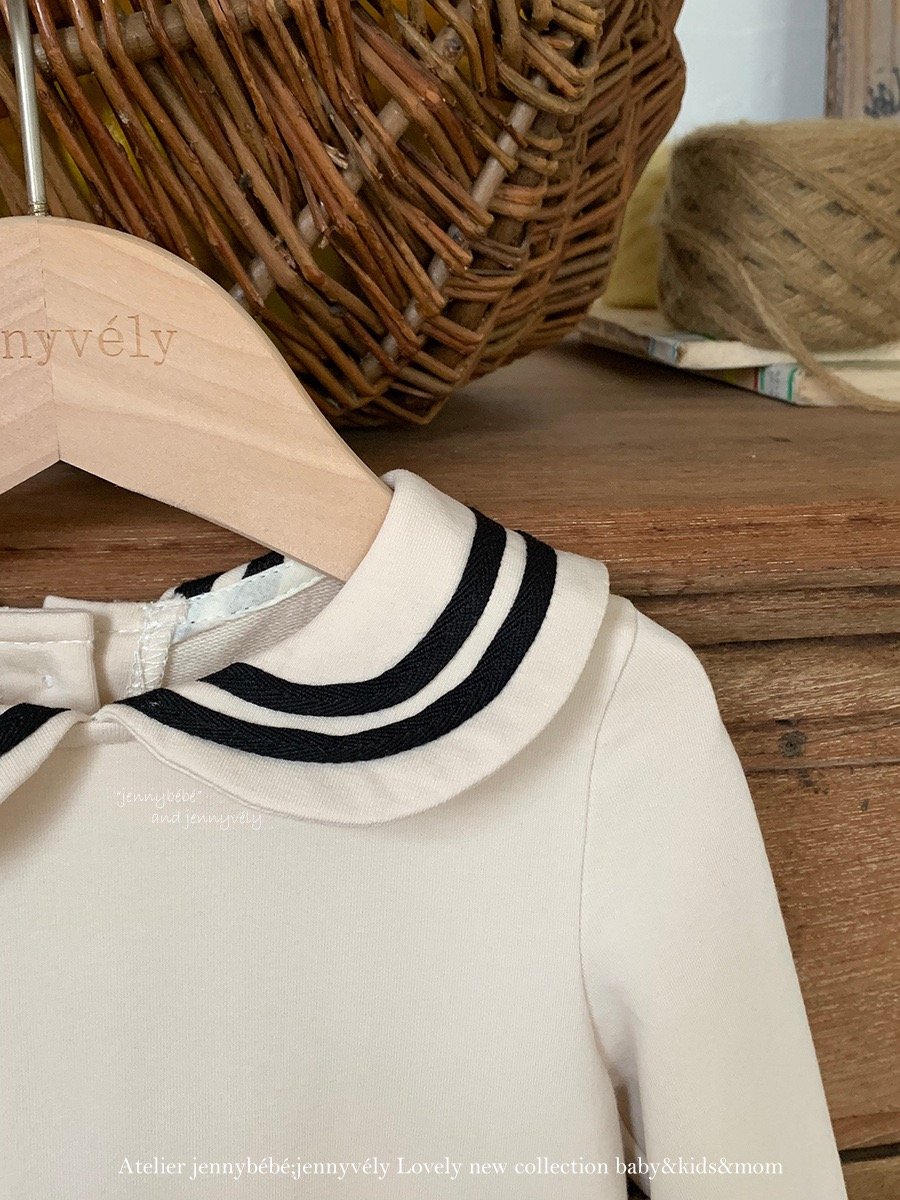 JE568｜(66-90cm) 水手領包屁衣