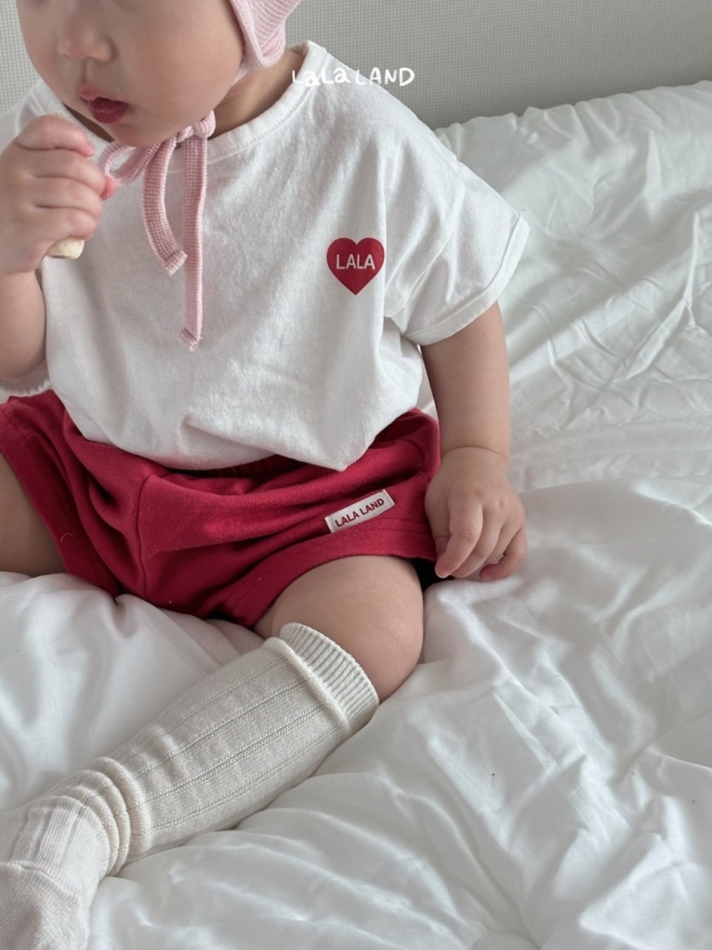 lala land08｜(3m-18m) 4色經典LOGO愛心上衣