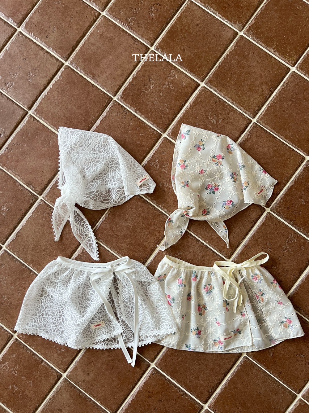 thelala02｜ (free) 夏季印花頭巾/印花圍裙