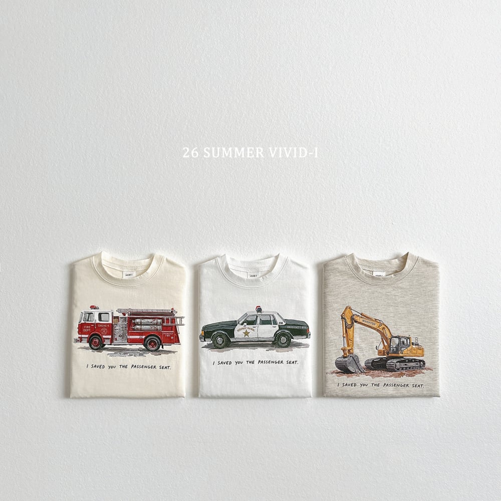 vivid79｜(78cm-125cm) 3款復古車車系列短袖上衣
