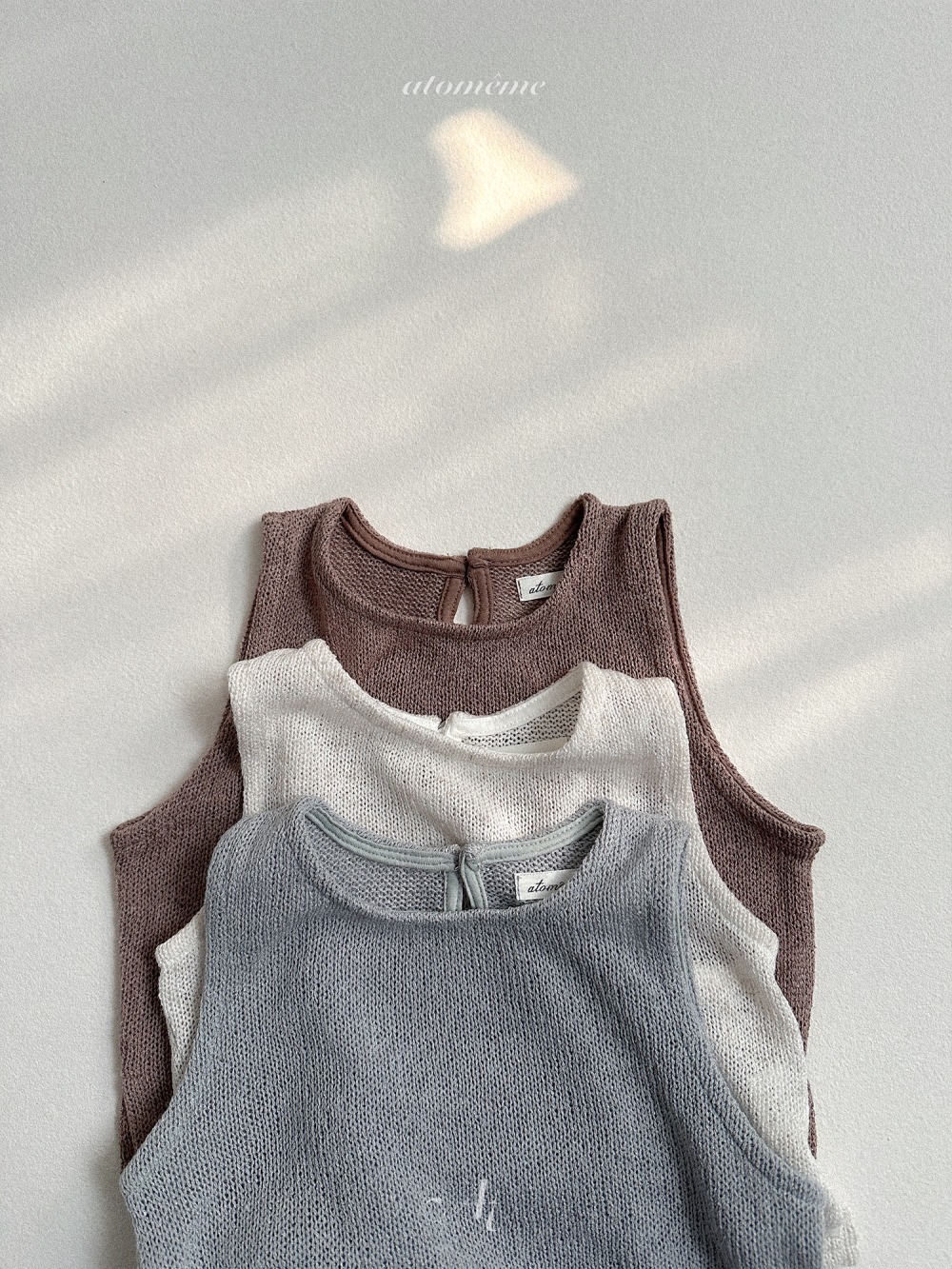 Atomeme16｜(70-110) 小鐵標針織背心