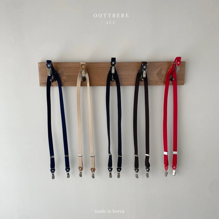 Oottbebe17｜(2y-13y )  英倫彈力背帶吊帶夾