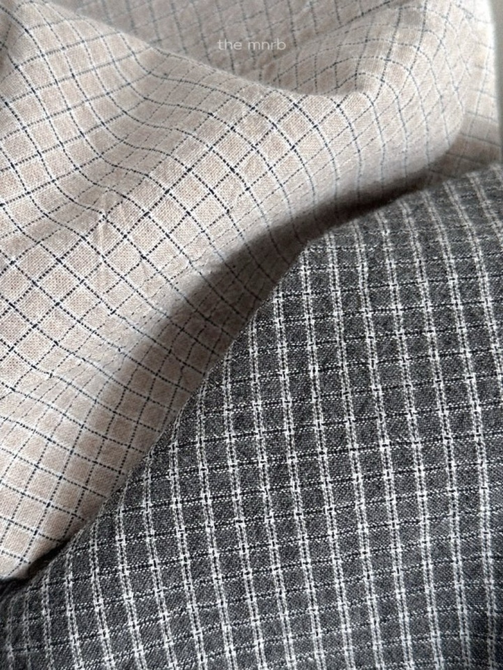 MiniRobe42｜(70-110) 無袖格紋拉鍊連身衣