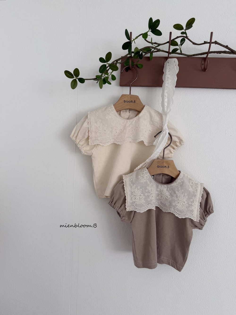 Bloom.b16｜(55cm-118cm) 蕾絲翻領上衣