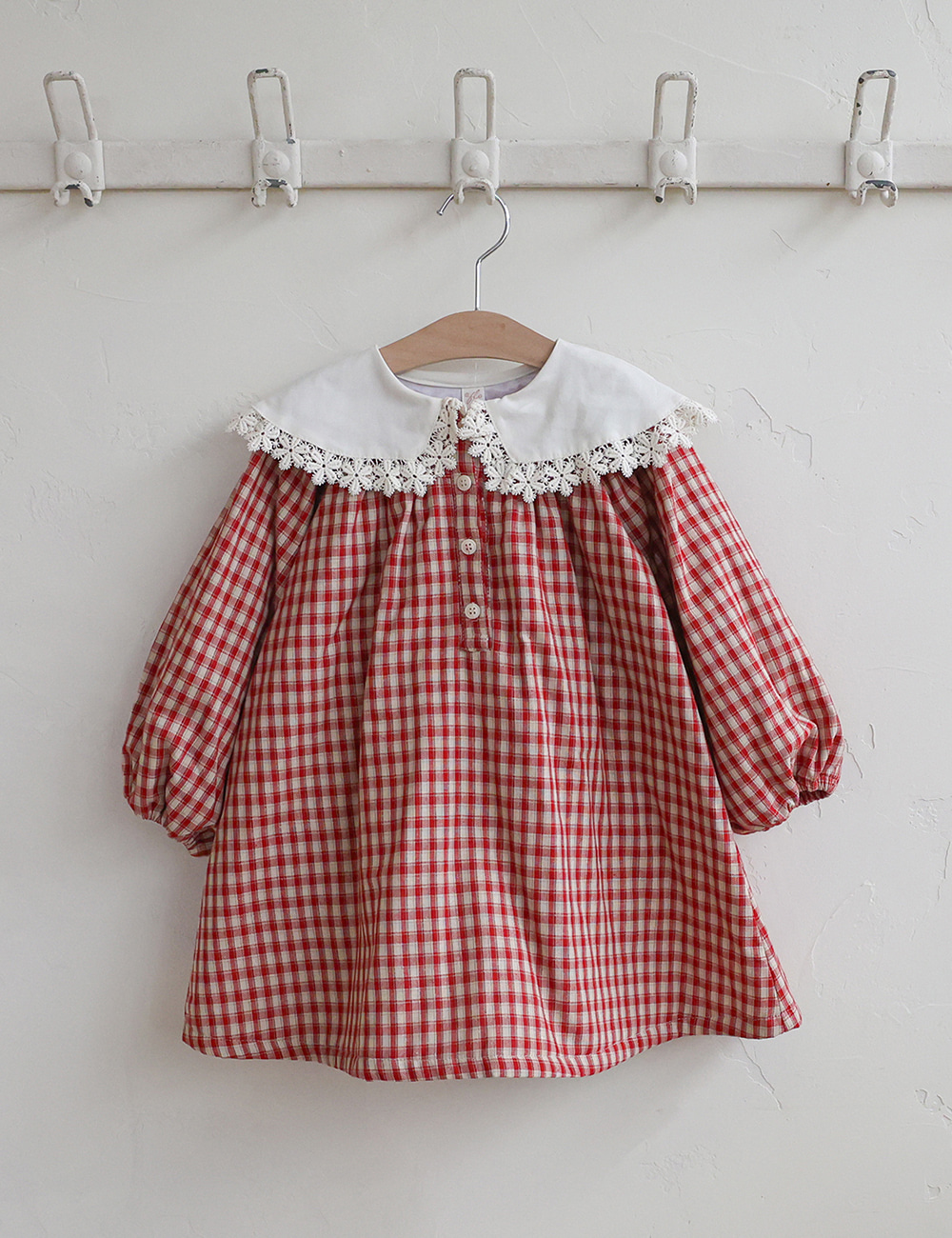 FLO30｜(75-135cm) 2色雪花翻領洋裝