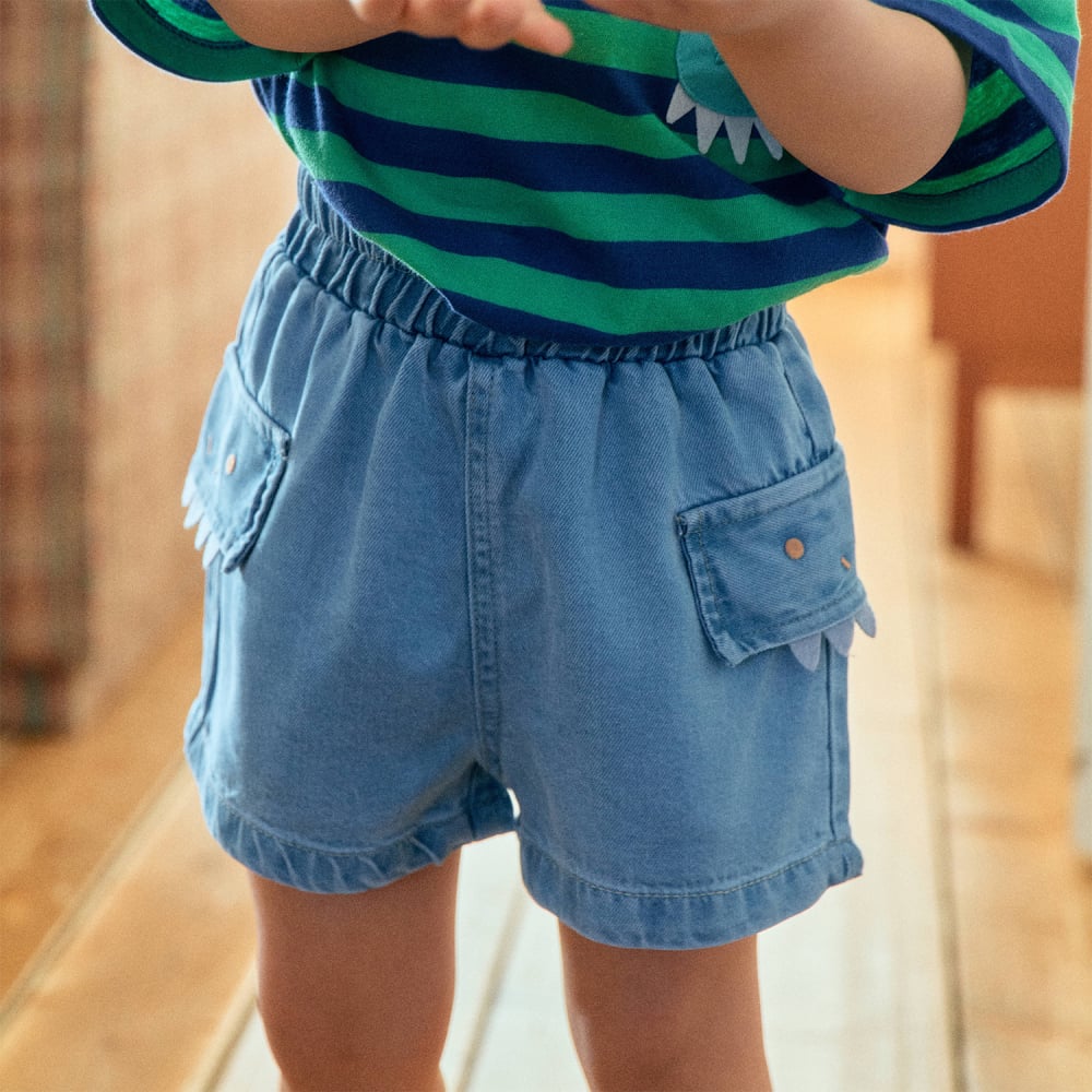 1st blue03｜(~93-118cm) 鯊魚短褲