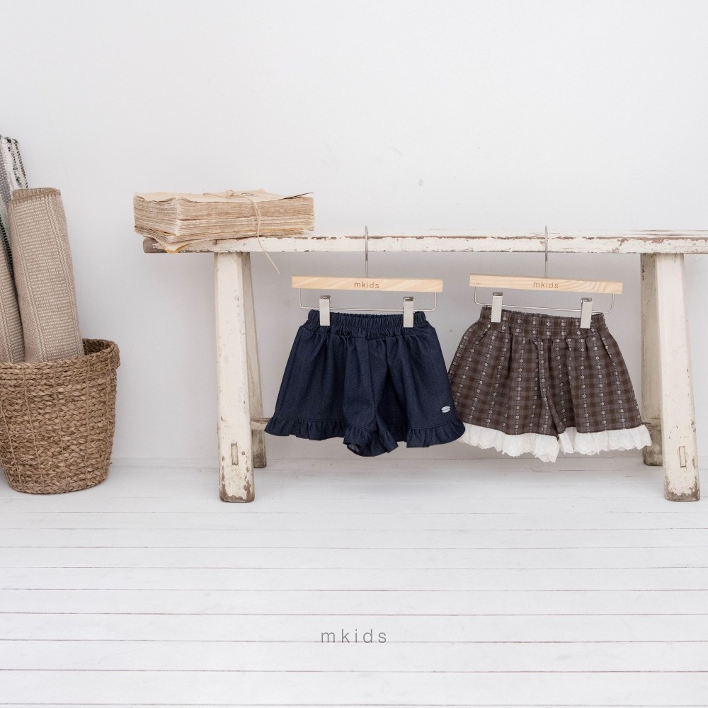 M-KIDS19|(65-115cm) 荷葉滾邊短褲 M-KIDS19|(65-115cm) 荷葉滾邊短褲