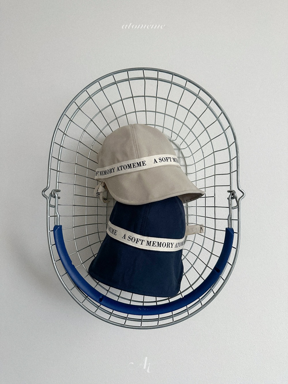 Atomeme15｜(70-110) logo緞帶遮陽帽