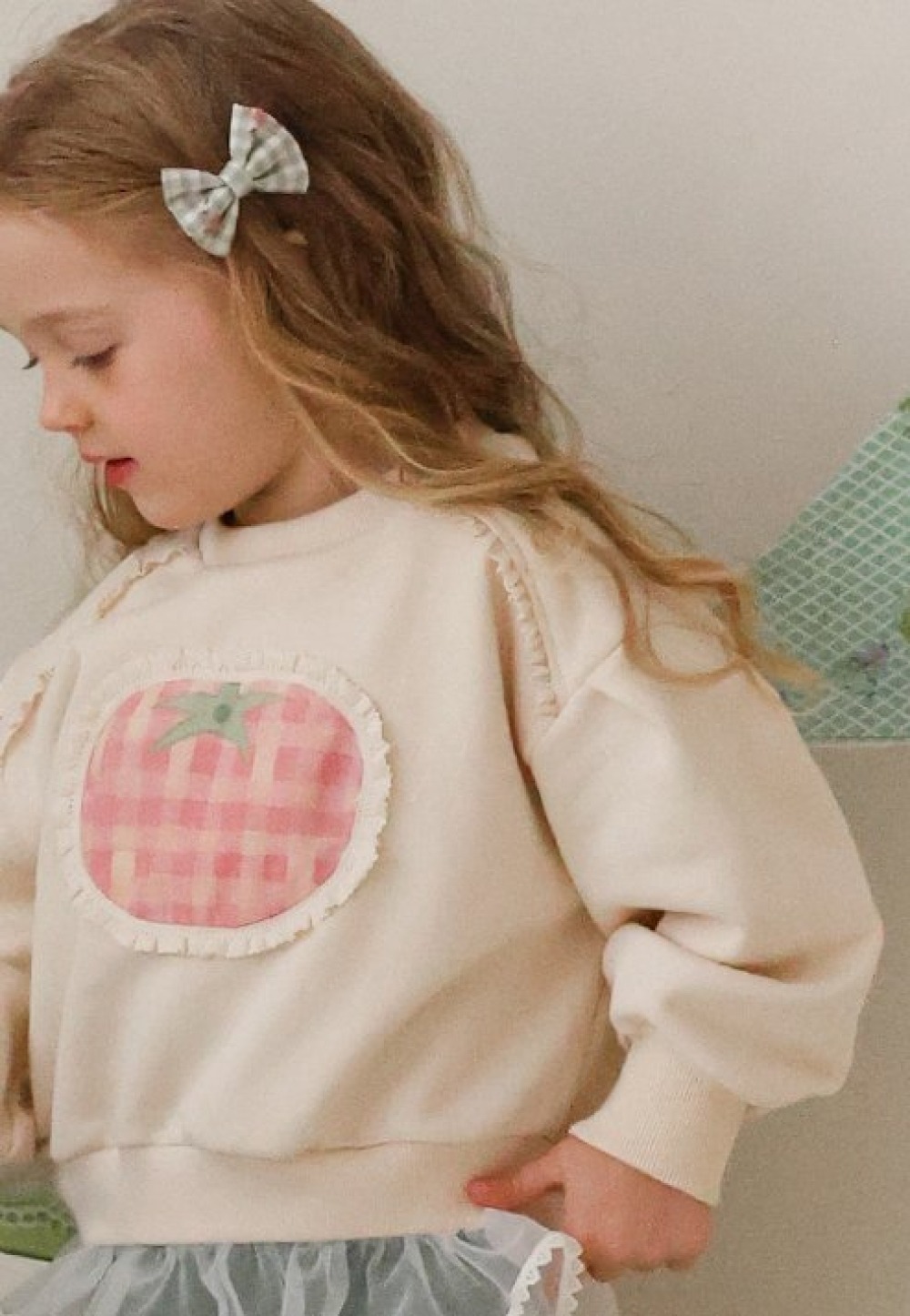 FLO03｜(free) 3色格紋蝴蝶結髮夾