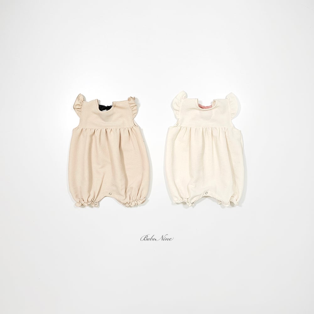 bebe nine29  (6m-24m) 2色小荷葉邊蝴蝶服