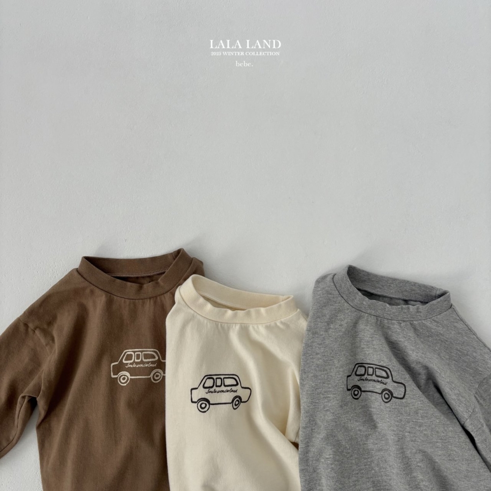 lala land28｜(60cm-83cm) 3色小汽車印花上衣