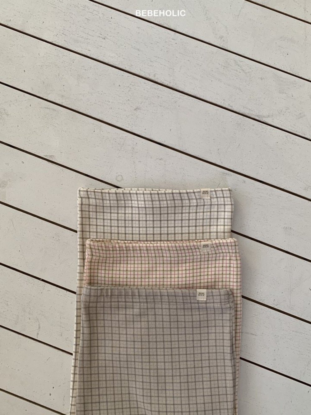 Bebe holic62｜(3m-18m) 細格紋褲襪