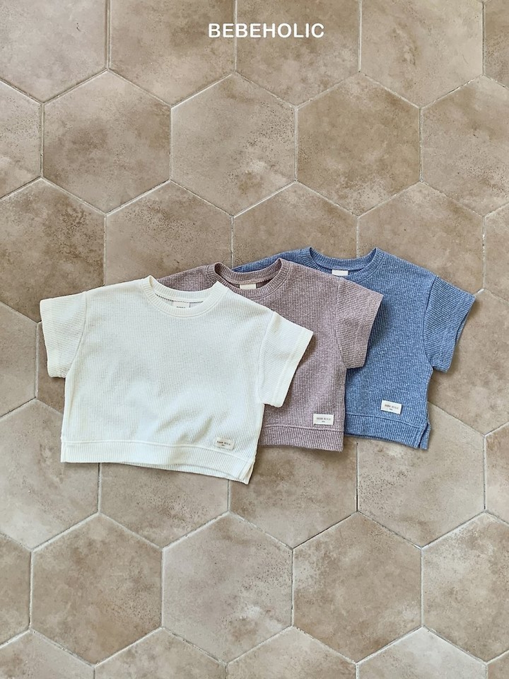 Bebe holic46｜(3m-18m) 素色小標上衣