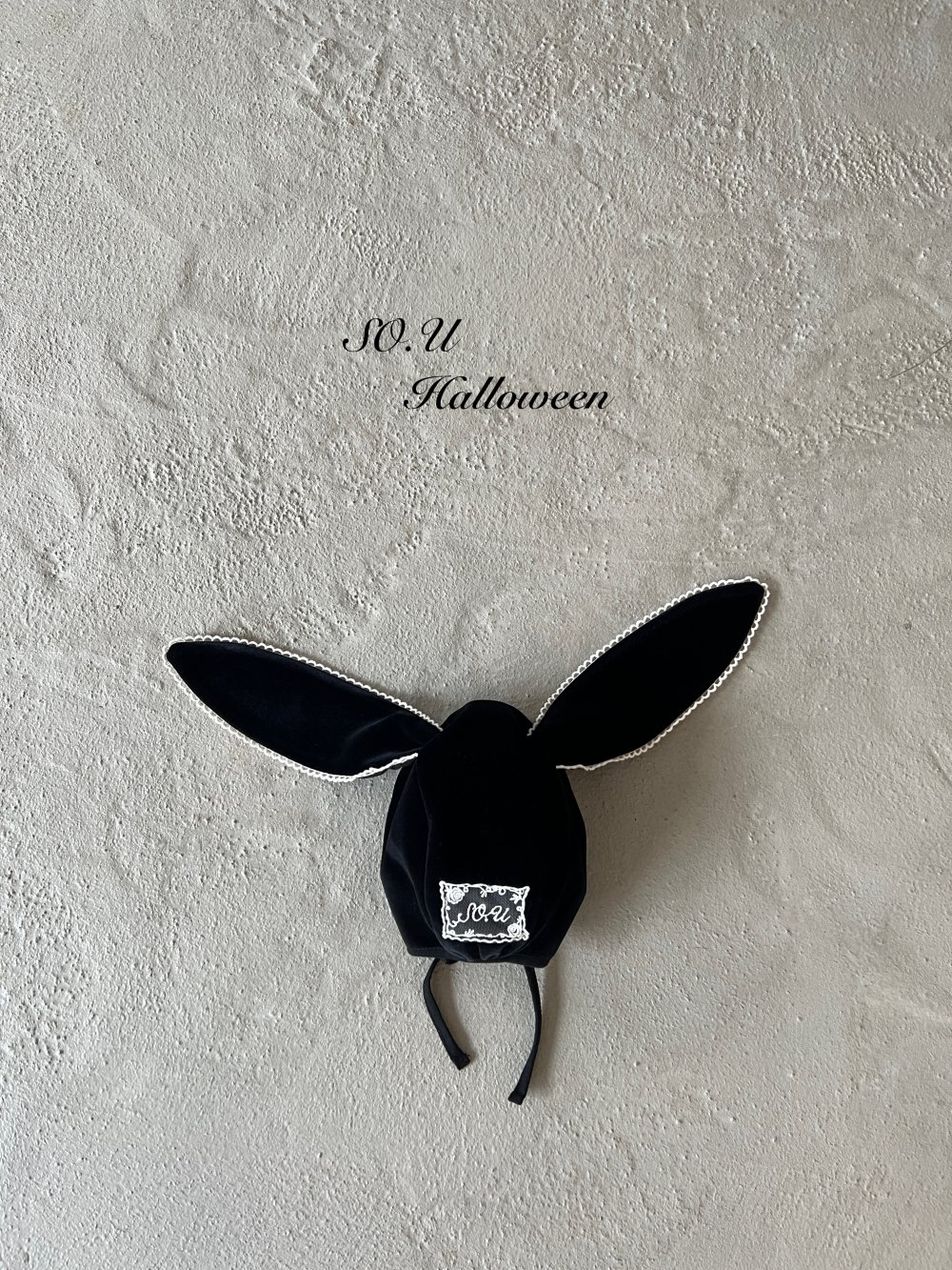 SO.U01｜(Free)  絨毛兔耳朵帽