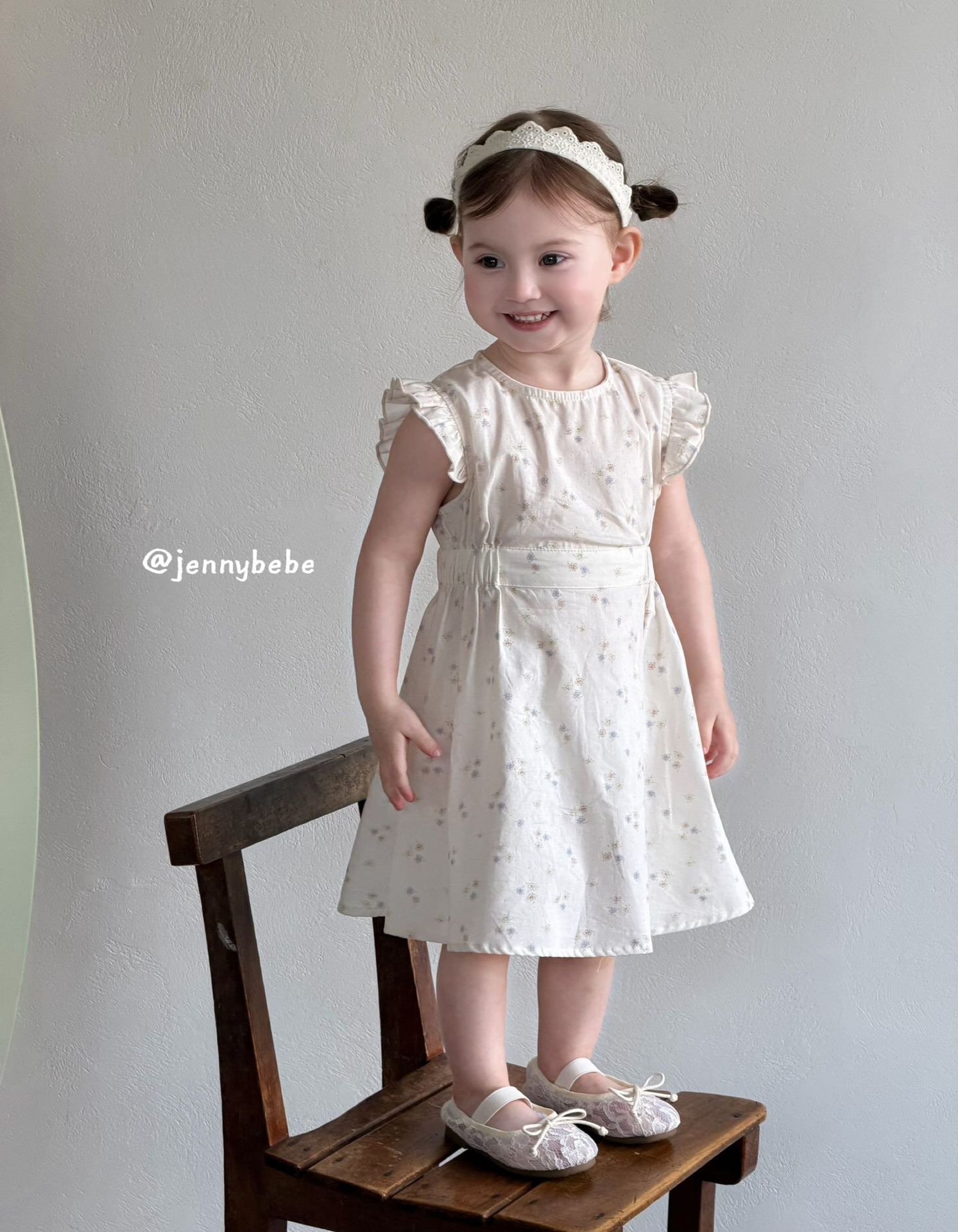 JE731｜(80-120cm) 小碎花背心洋裝