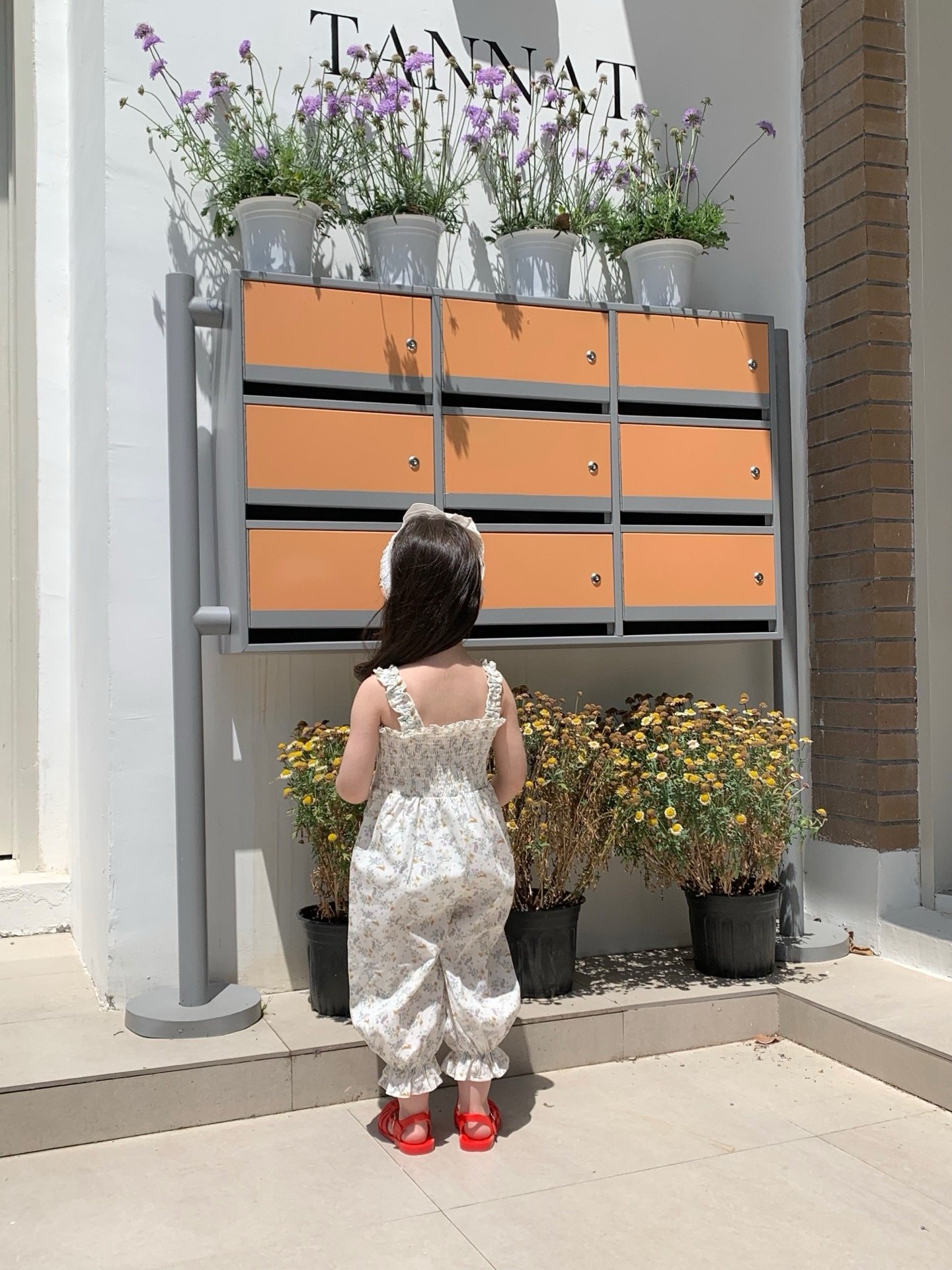 JE51｜(73-120cm) 碎花吊帶連身褲