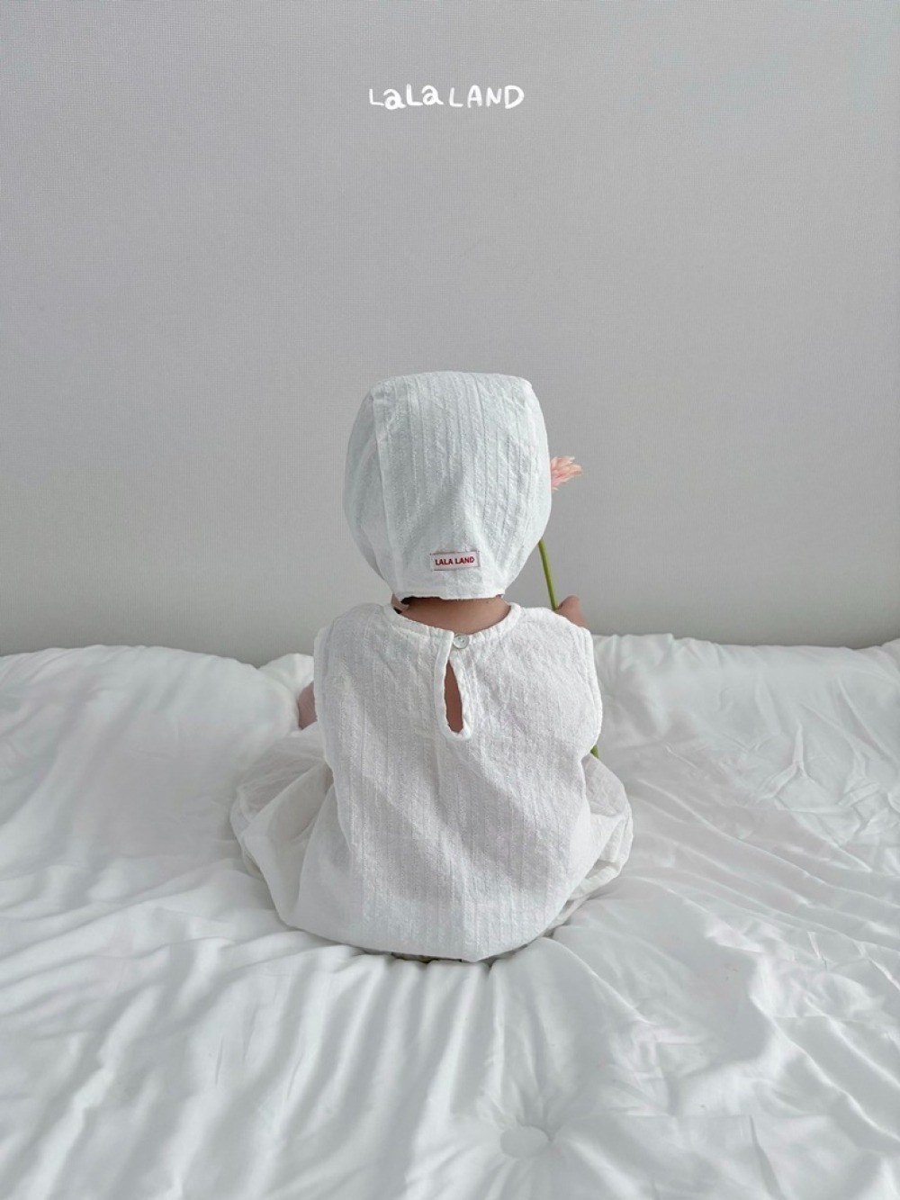 lala land36｜(3m-18m) 2色綁帶帽