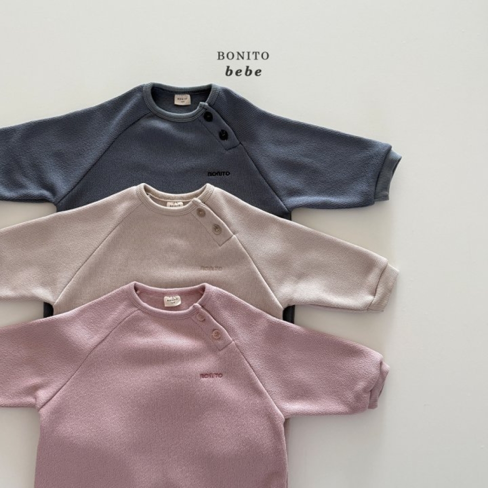 Bonito81｜(3m-18cm) 簡約logo針織連身衣