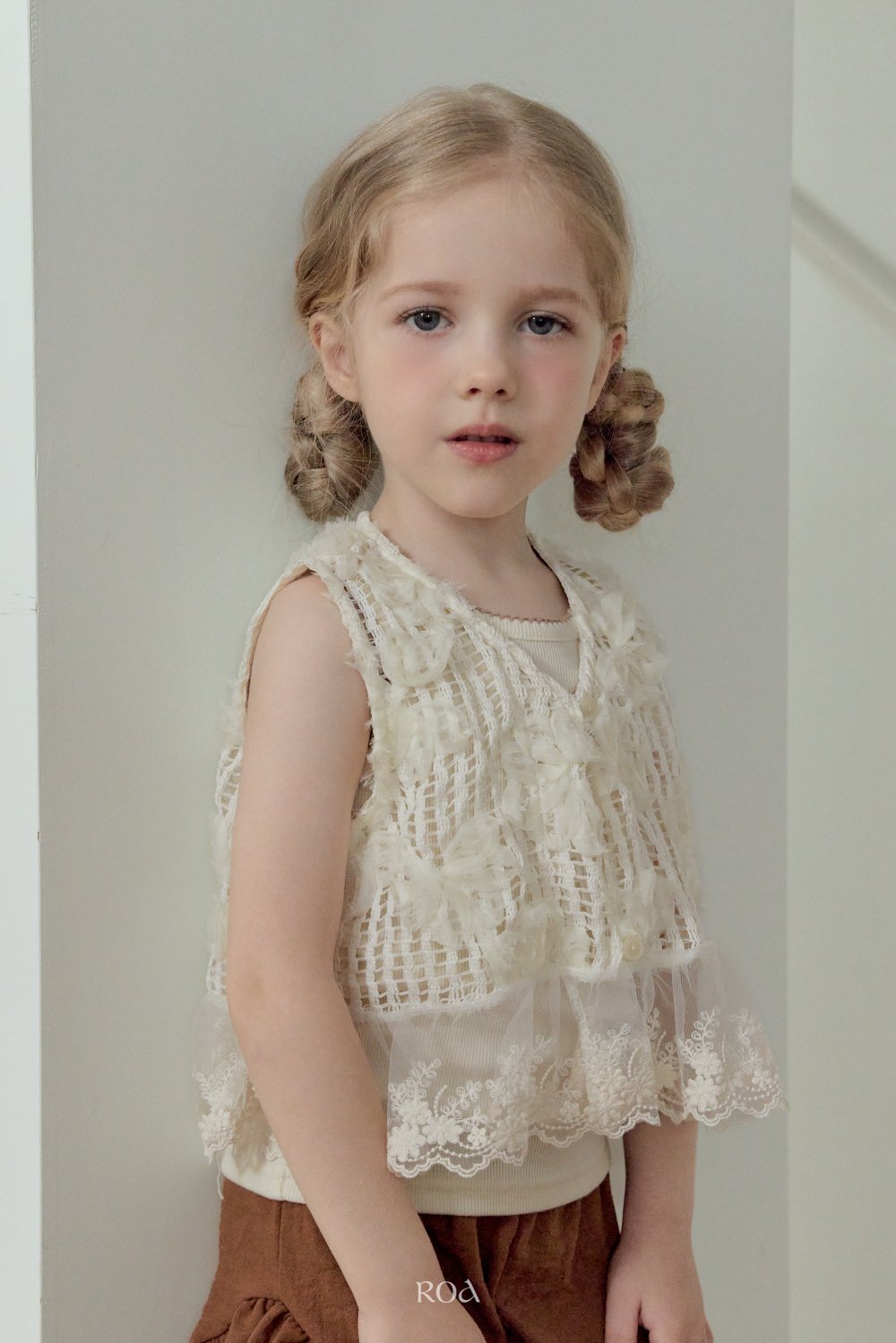 ROA22｜(6m-18m) 1色蕾絲鏤空背心