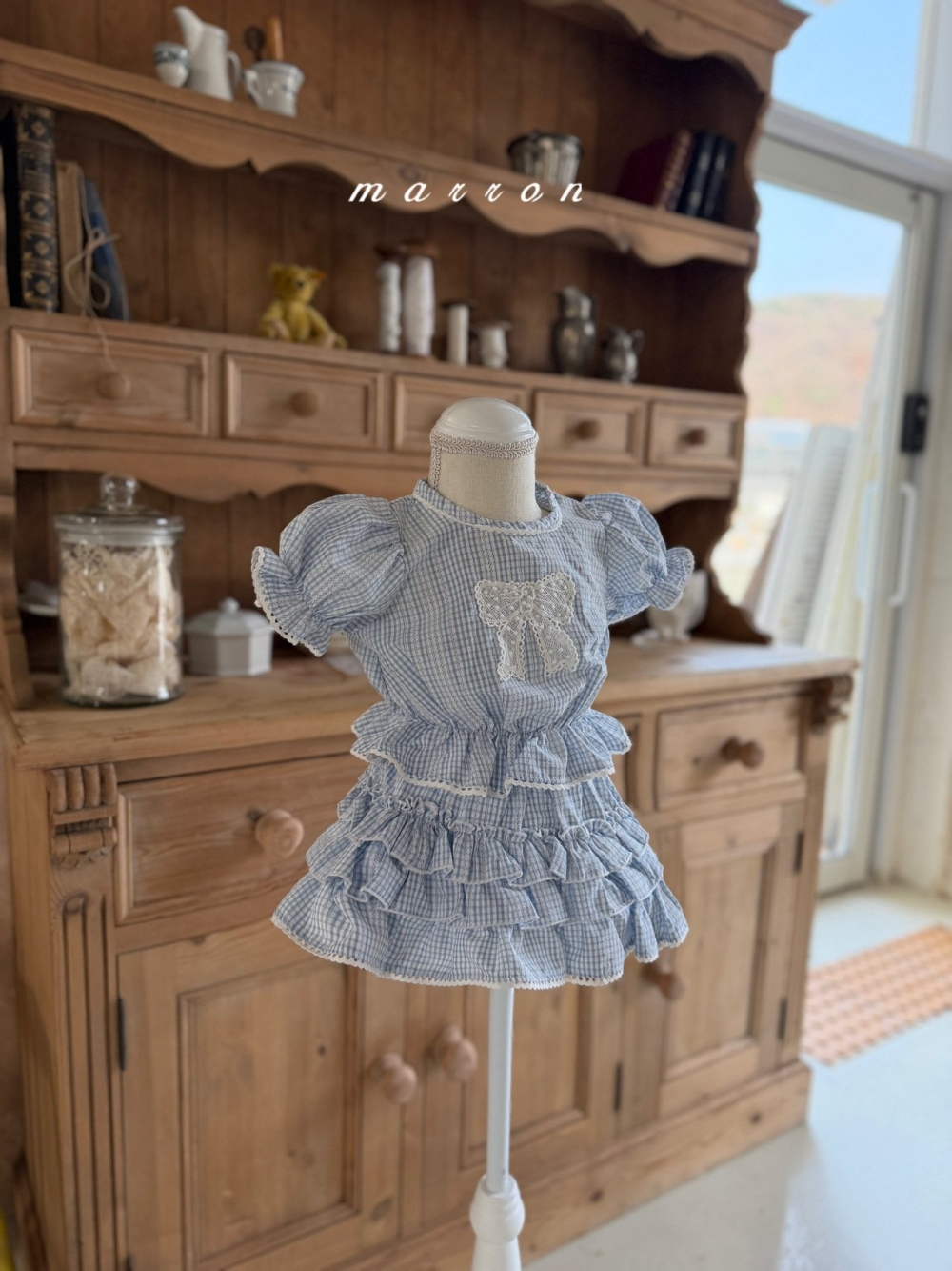 Marron21｜(1y-6y) 愛麗絲蝴蝶襯衫