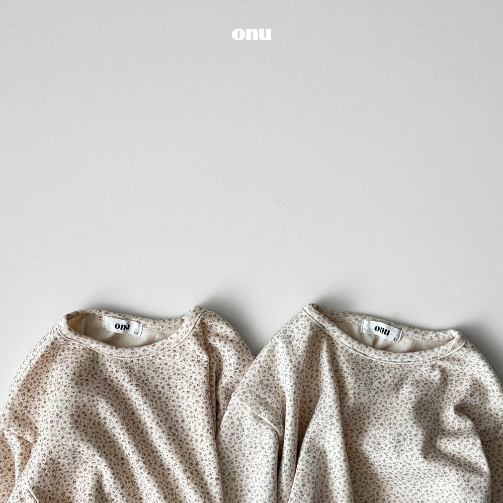 onu 46｜(70cm-115cm) 碎花圓弧上衣