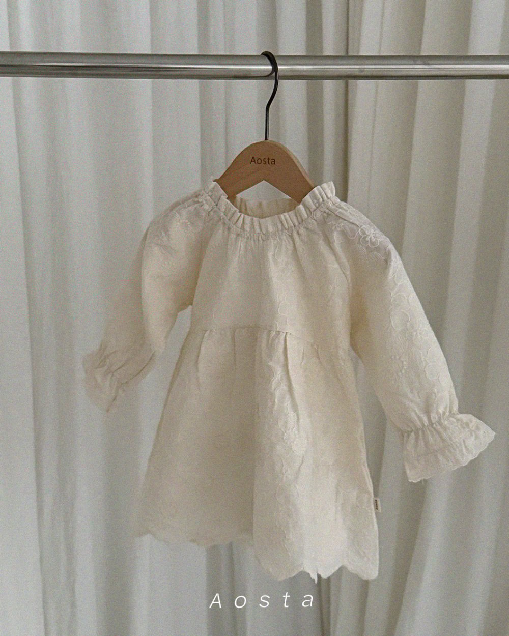 AOSTA30｜(6m-5y) 花卉壓紋/條紋洋裝