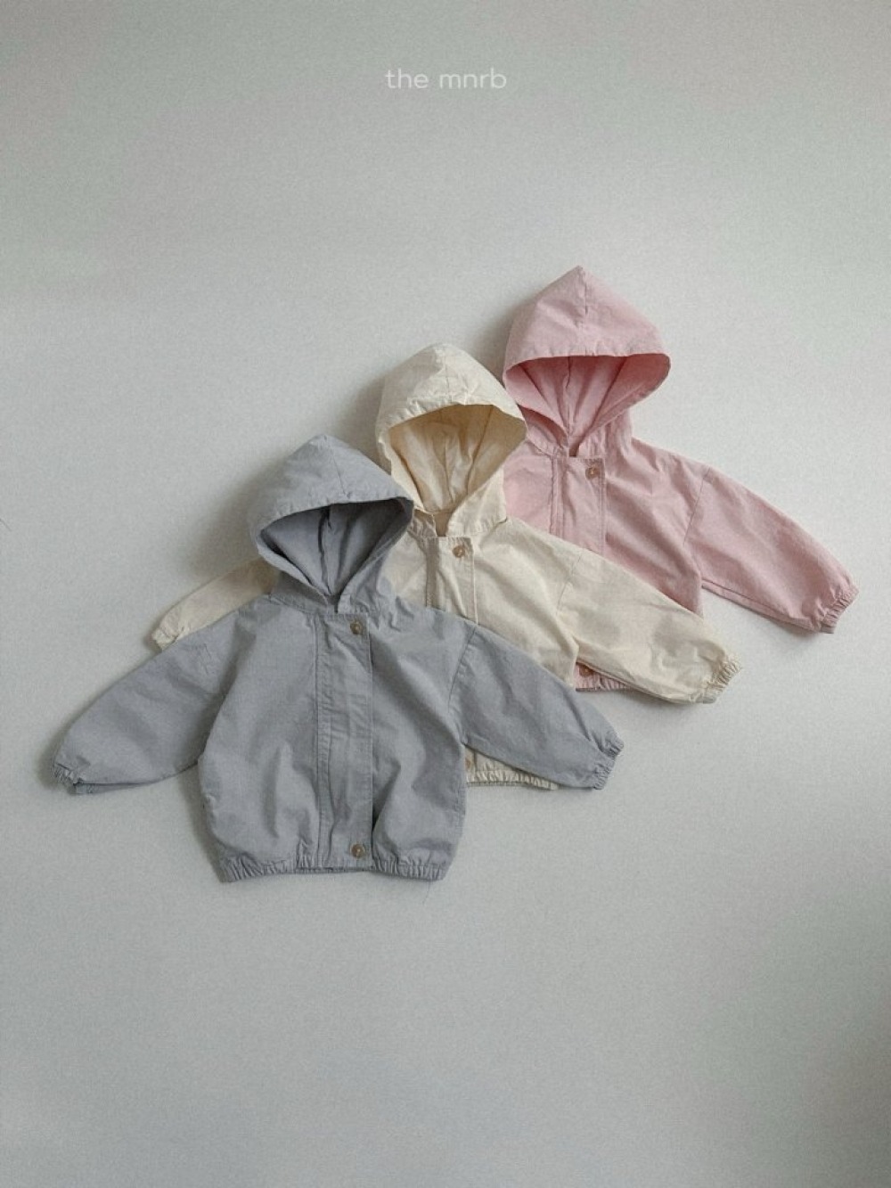 MiniRobe41｜(70-110) 休閒鈕扣連帽外套