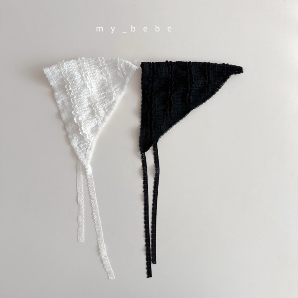 my_bebe10｜(free) 蕾絲滾邊頭巾