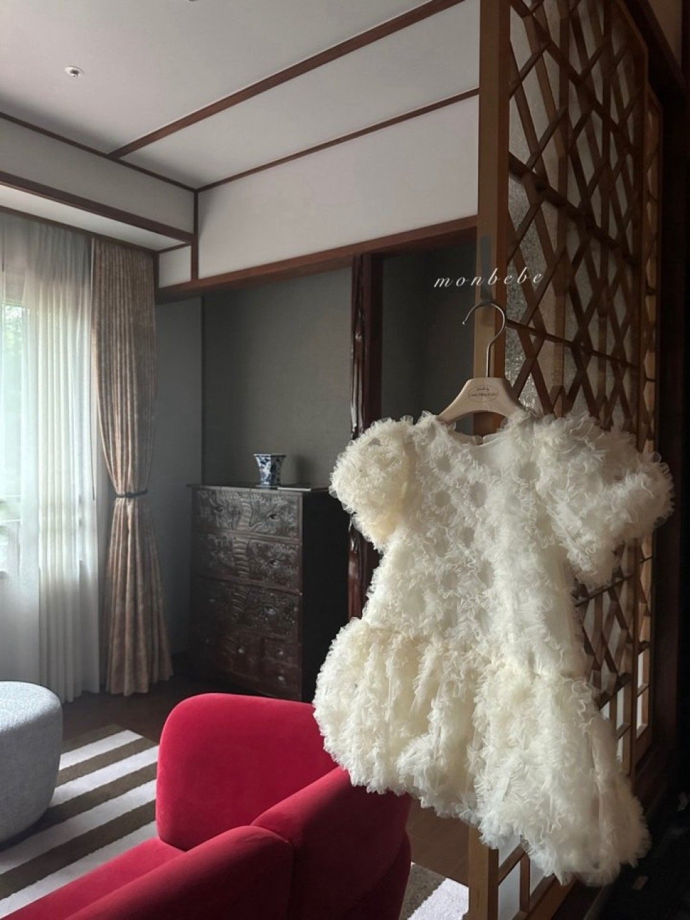 MONBEBE20｜(1y-8y) 層次薄紗洋裝