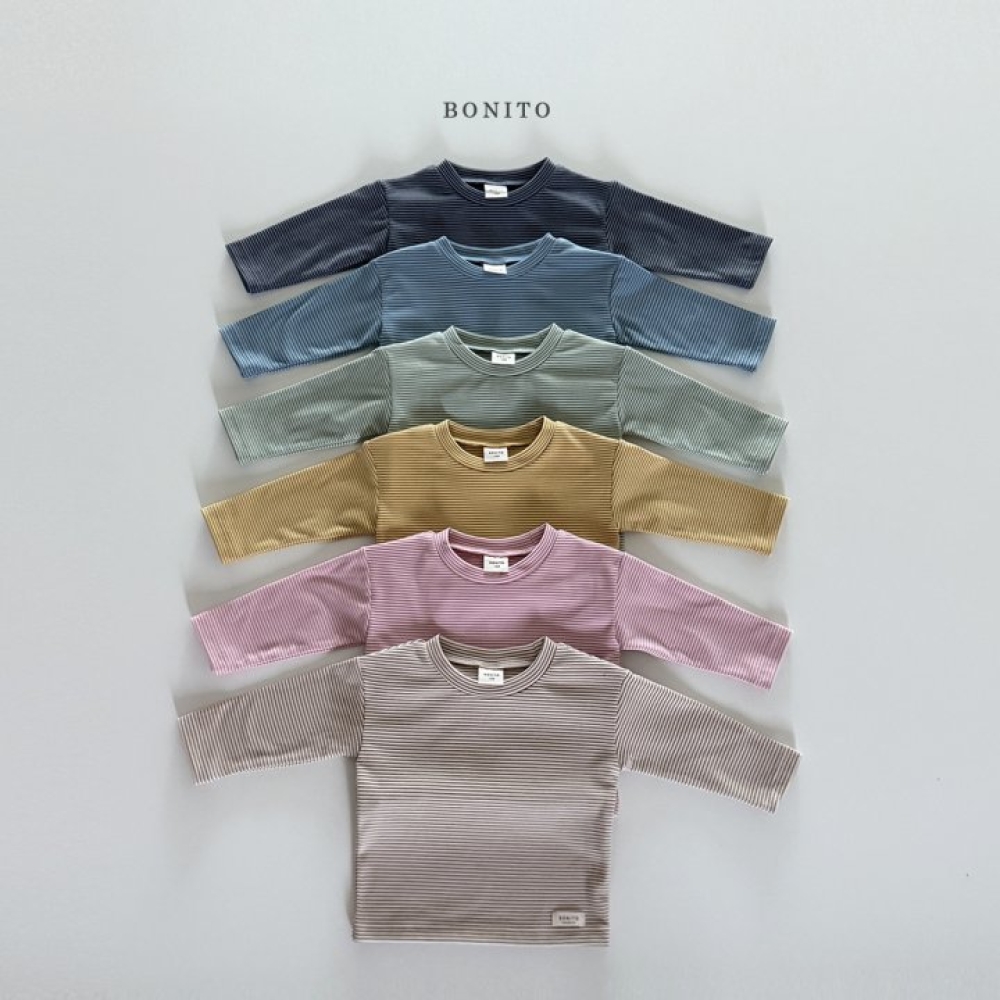 Bonito63｜(3m-18cm) 細條紋上衣