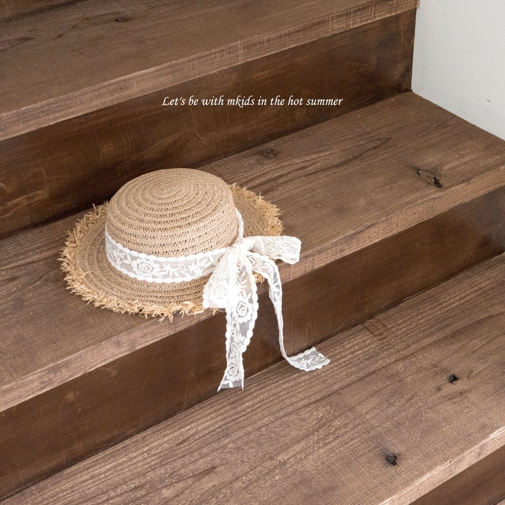 M-KIDS47｜(65-115cm) 蕾絲草帽