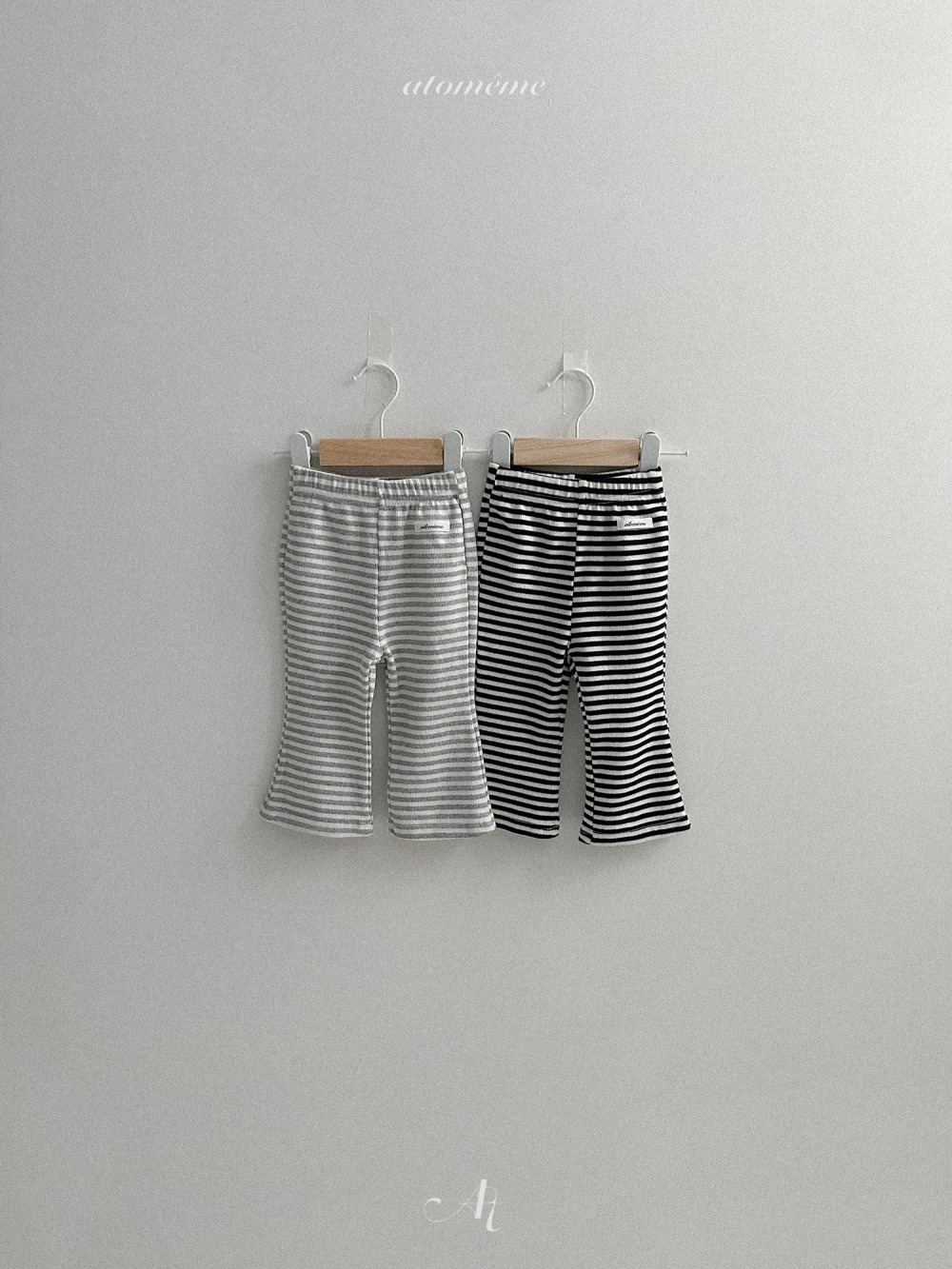 Atomeme08｜(70-110) 條紋小喇叭褲