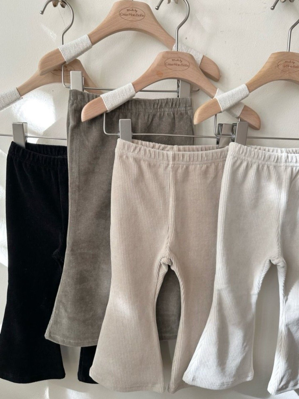 MONBEBE47｜(1y-8y-mom) 燈芯絨絨喇叭褲