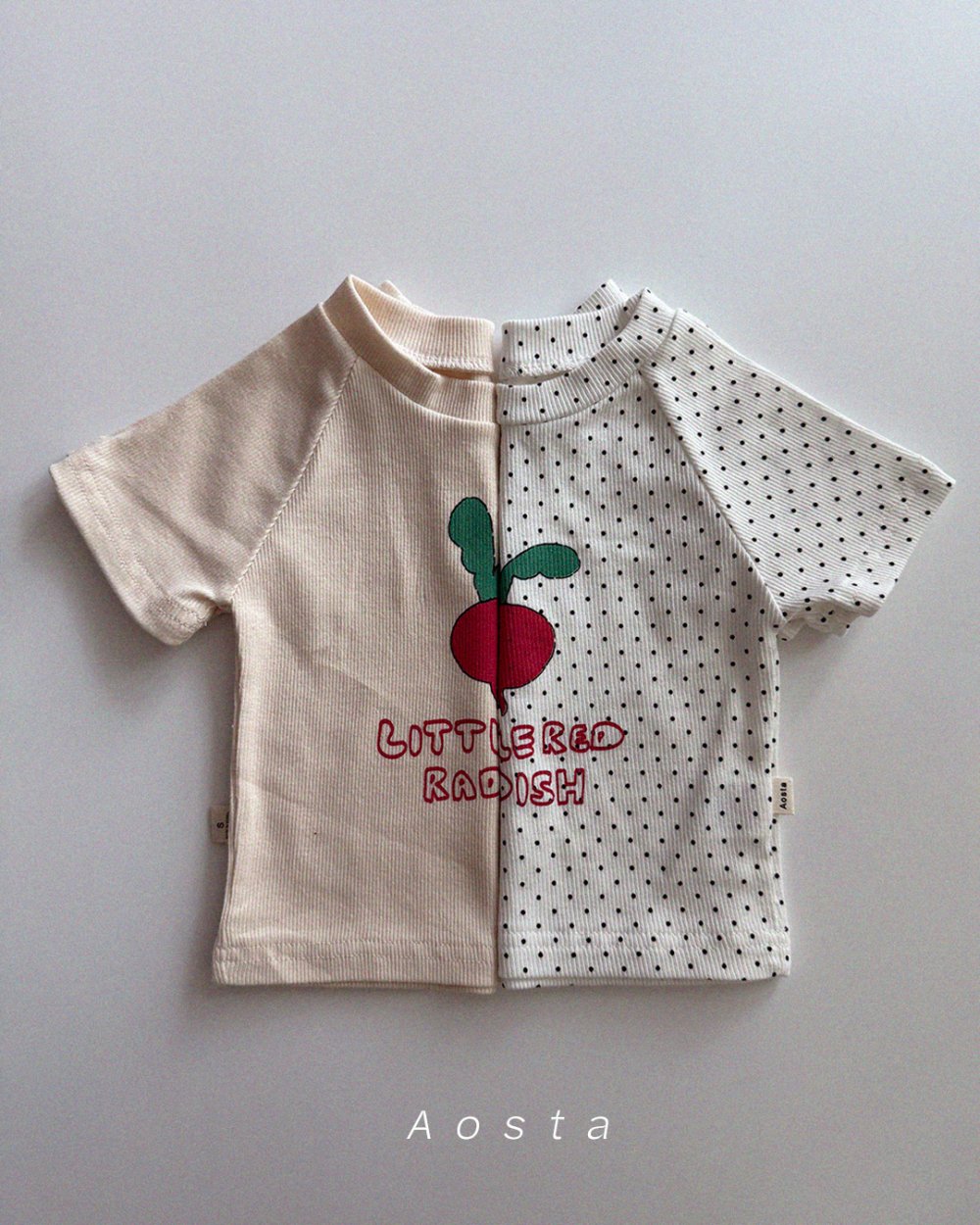 AOSTA29｜(6m-5y) 2款小蘿蔔圓領上衣