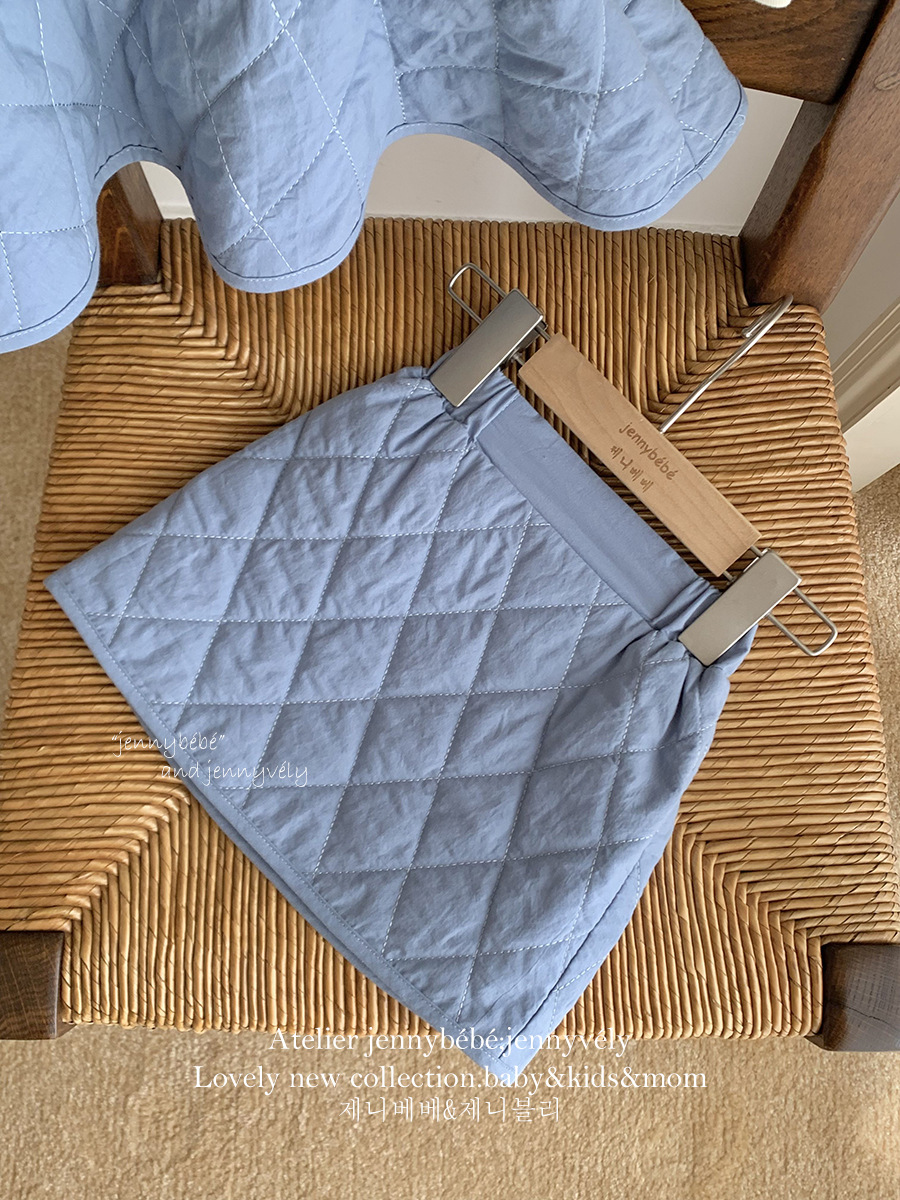 JE 389｜(73-100cm)  細肩絎縫線套裝裙