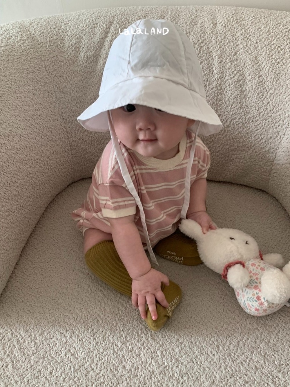 lala land37｜(3m-18m) 2色綁帶漁夫帽