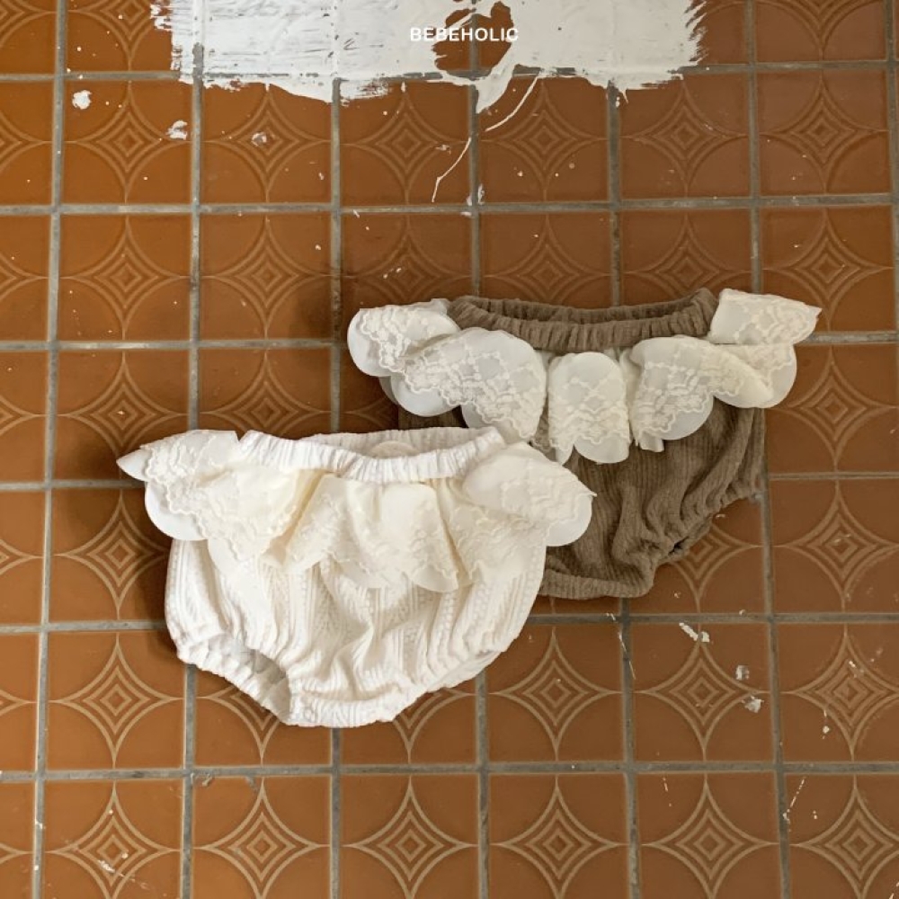 Bebe holic｜(55-85cm) 寶寶百合蕾絲燈籠褲