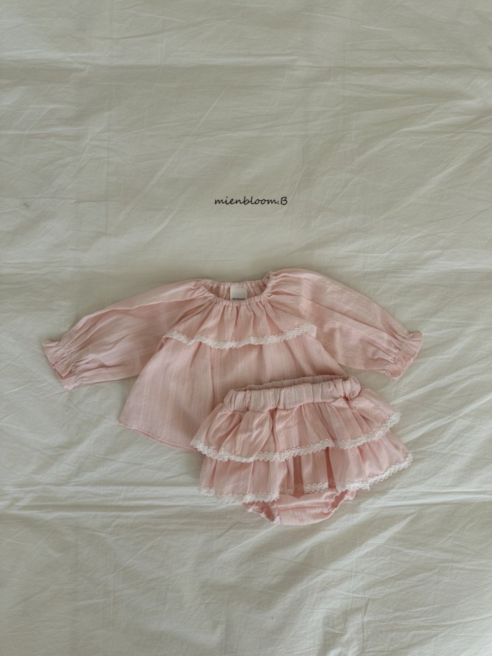 Bloom.b20｜(0m-18m) 層次荷葉裙包屁褲