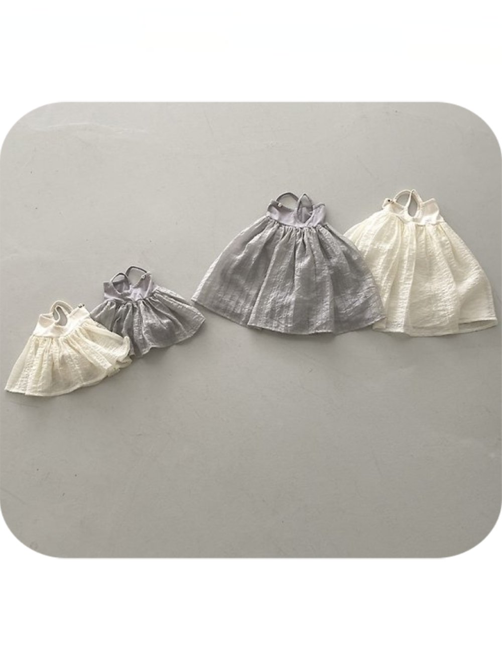 NUNU BIEL11｜(65-115cm) 玫瑰吊帶連身裙