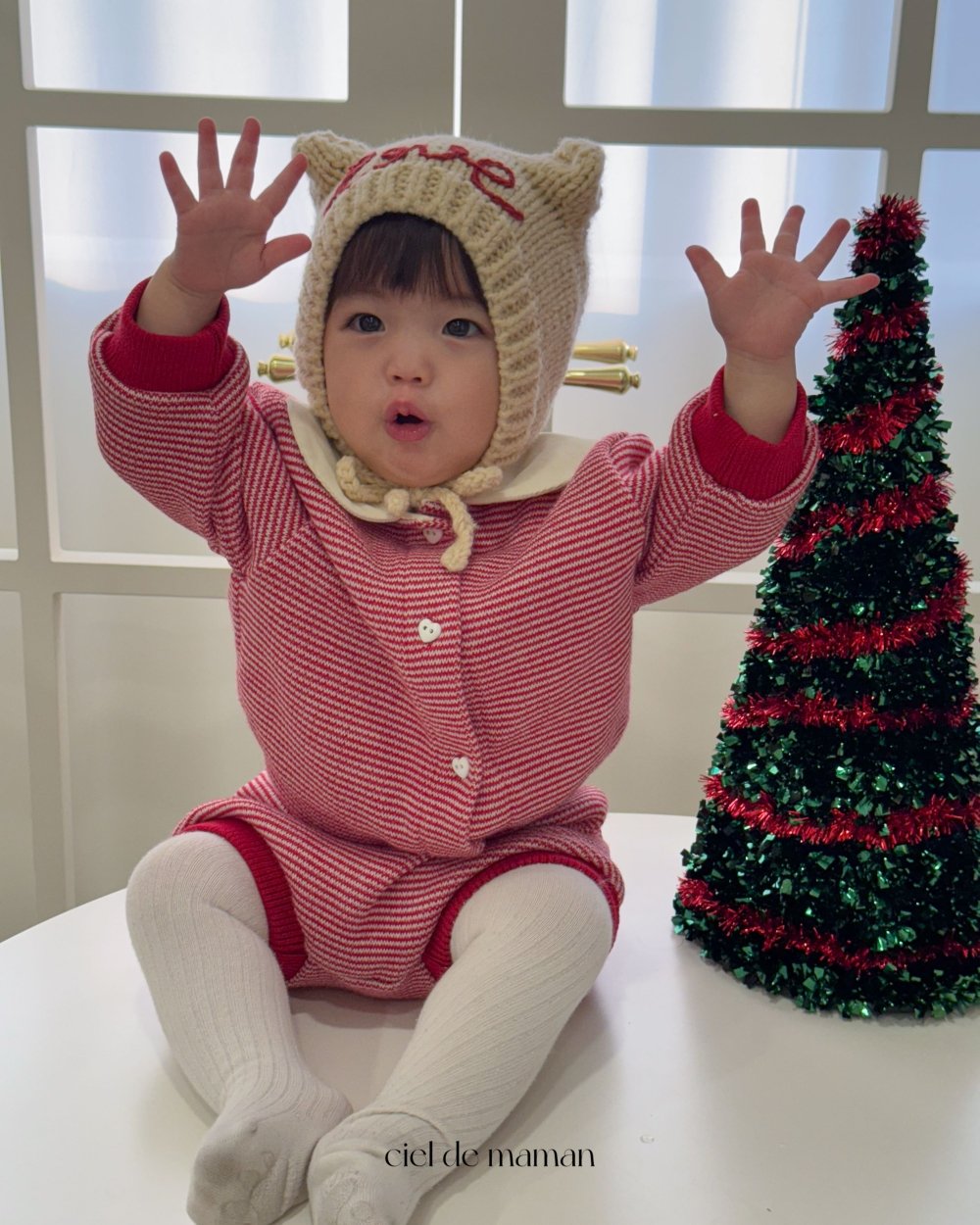 Cieldemaman19｜(6M~24M)  2款線條熊兔針織套裝