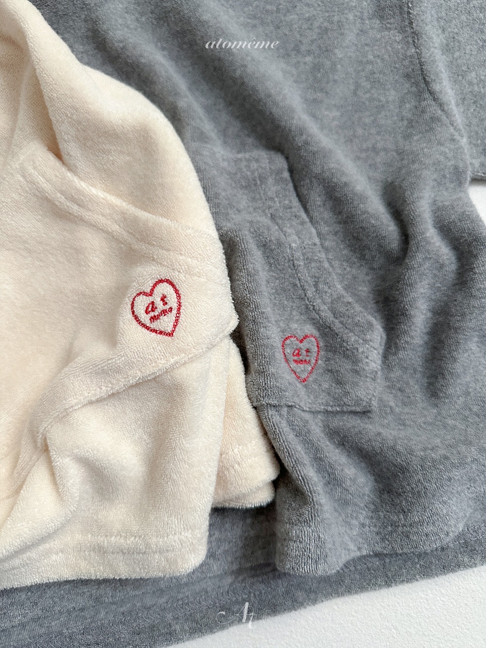 Atomeme40｜(70-110) 毛圈連帽口袋上衣