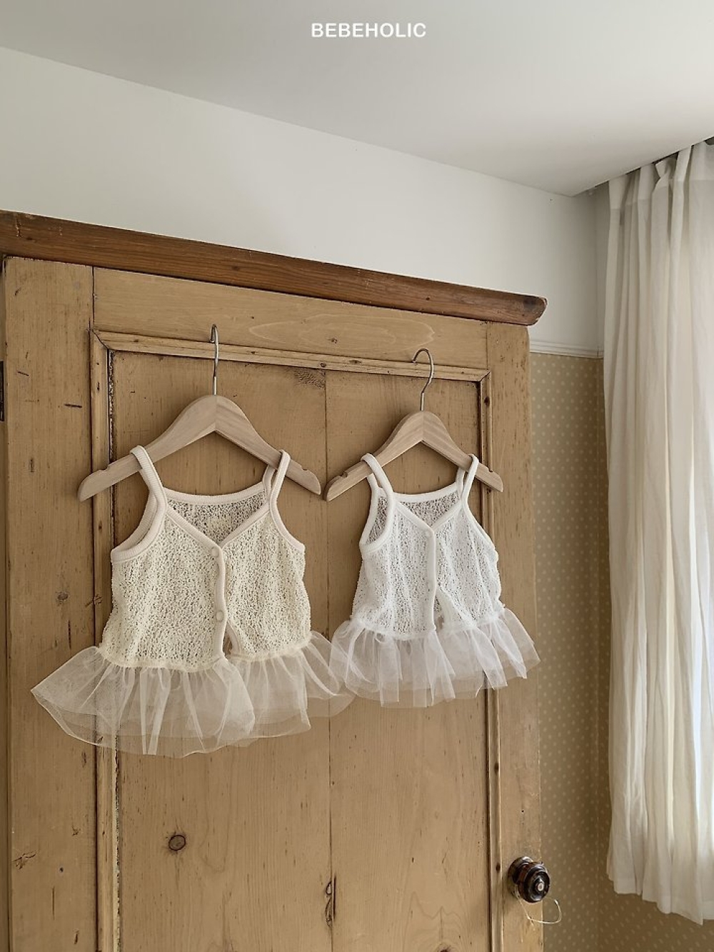 Bebe holic50｜(Free) 蕾絲吊帶裙背心