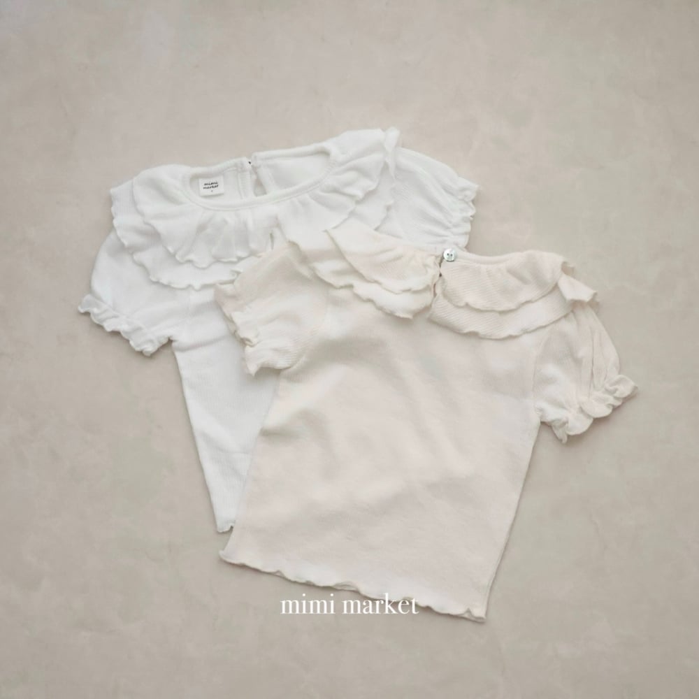 mimi market14 (75-90cm)  荷葉邊雙領上衣