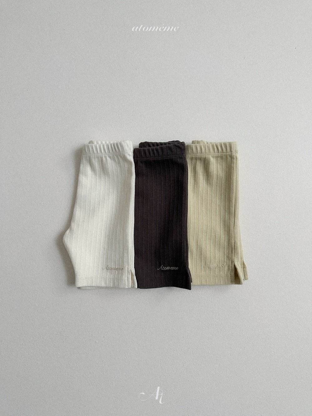 Atomeme36｜(70-110) 簡約五分緊身褲